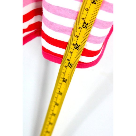 Hunter for Target Romper Dress Girls Kids Pink Red Striped Hooded Large 10/12 - Picture 9 of 9
